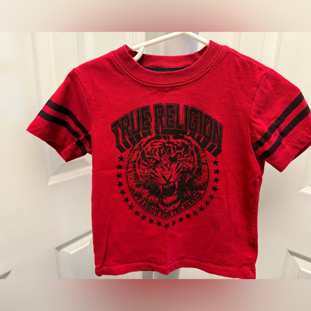 True Religion Toddler Red T-Shirt- Size 2T